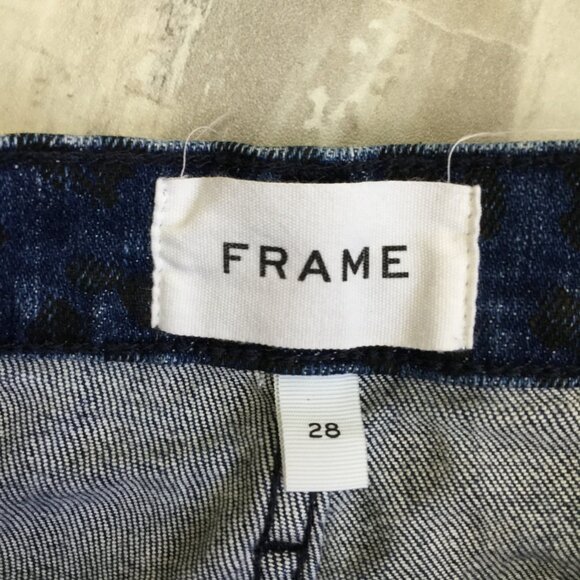 Frame Ali High Rise Leopard-Print Cigarette Jean 28 - Picture 7 of 12